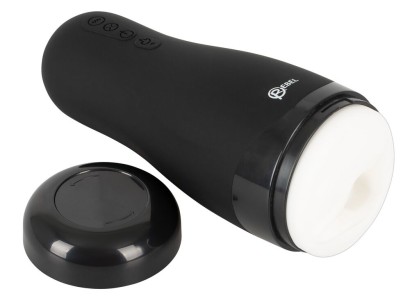 Черный вибромастурбатор с подогревом Masturbator with 3 Functions