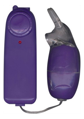Фиолетовый виброзайчик FUNKY BUNNY VIBRETTE - 8 см.