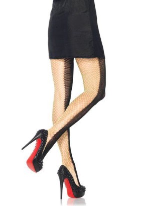 Двухцветные сетчатые колготки 