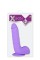 Фиолетовый фаллоимитатор на присоске XSKIN 8 TPR DONG PURPLE - 20,3 см.