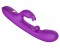 Фиолетовый вибратор-кролик с вращающимся шариком