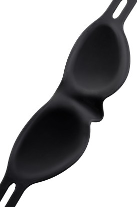 Черная плотная силиконовая маска 