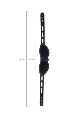 Черная плотная силиконовая маска 