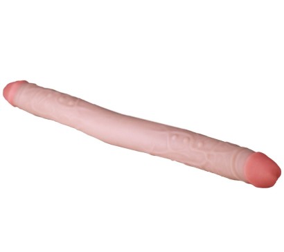 Двусторонний фаллоимитатор из неоскин - 49,5 см.