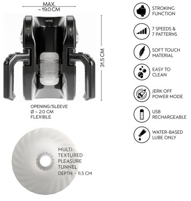 Мощный мастурбатор WYNE Masturbator 10