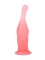 Розовый анальный стимулятор на присоске - 16,5 см.