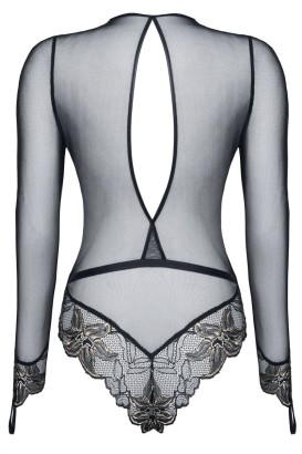 Боди Axelle с рукавами и вставками из цветочного кружева