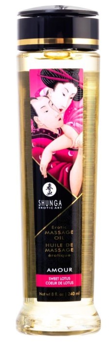 Массажное масло с ароматом цветов лотоса Amour - 240 мл. 