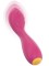 Розовый перезаряжаемый мини-вибратор с режимом постукивания - 12,5 см.