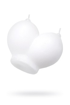 Белая сувенирная свеча «Сиськи»