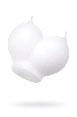 Белая сувенирная свеча «Сиськи»