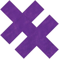 Фиолетовые пестисы в форме крестиков