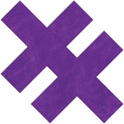 Фиолетовые пестисы в форме крестиков