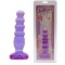 Фиолетовая анальная ёлочка Cristal Jellies - 14 см.