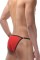 Красные сексуальные трусы-слипы с контрастным кантом