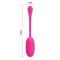 Ярко-розовое виброяйцо Doreen с электростимуляцией и управлением через приложение