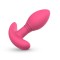 Розовая интерактивная вибропробка Axel - 10 см.