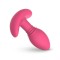 Розовая интерактивная вибропробка Axel - 10 см.