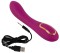 Лиловый вибратор с функцией расширения Inflatable Vibrator - 21,1 см.