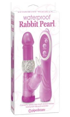 Розовый вибратор Rabbit Pearl