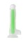 Прозрачно-зеленый фаллоимитатор, светящийся в темноте, Clark Glow - 22 см.