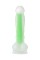 Прозрачно-зеленый фаллоимитатор, светящийся в темноте, Clark Glow - 22 см.