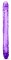 Фиолетовый двусторонний фаллоимитатор 18 inch Double Dildo - 45 см.