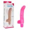 Розовый вибратор с изогнутым кончиком Penetrator Curve Dong 7.5  - 19 см.