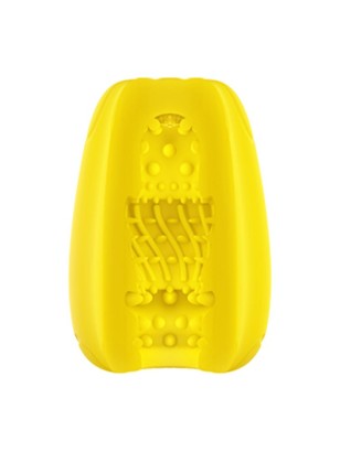 Желтый мастурбатор-яйцо Bisedze