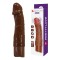 Коричневый реалистичный вибратор Jermaine - 19,5 см.