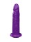 Фиолетовая реалистичная насадка-плаг - 16,2 см.