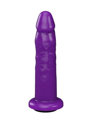 Фиолетовая реалистичная насадка-плаг - 16,2 см.