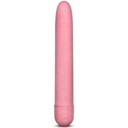 Розовый биоразлагаемый вибратор Eco - 17,8 см.