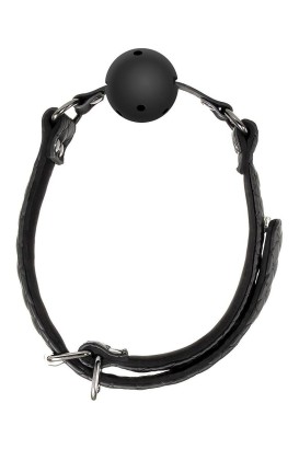 Черный кляп-шарик BALL GAG DIAMOND 