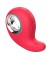 Красный клиторальный массажер с функцией постукивания