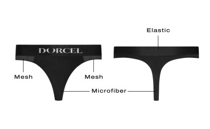 Черные трусики для ношения клиторального стимулятора Panty Lover - size S