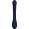 Темно-синий вибратор-кролик с дисплеем Lamar - 22 см.