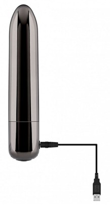 Черная вибропуля Real Simple - 10 см.