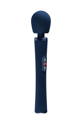 Синий жезловый вибромассажер Vim Vibrating Wand - 31,3 см.