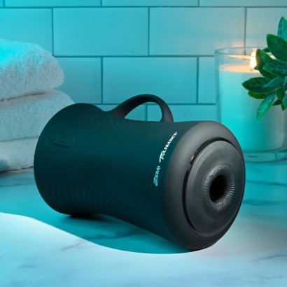 Черный вибромастурбатор с гироскопом Gyro Stroke