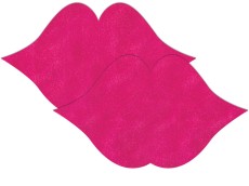 Розовые пестисы на грудь в форме губ