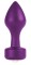 Фиолетовый анальный плаг Elegant Purple - 8,3 см.
