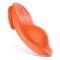 Оранжевая вибровкладка в трусики с пультом ДУ