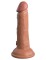 Кофейный фаллоимитатор 6  Silicone Dual Density Cock - 17 см.