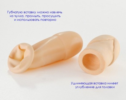 Латексный удлинитель пениса