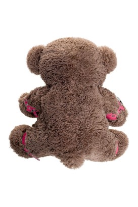 Бондажный набор: бурый мишка с розовыми оковами и наручниками