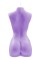 Фиолетовая интерьерная свеча в форме женского торса - 850 гр.