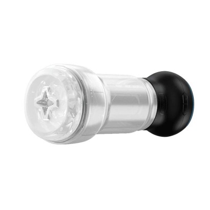 Набор PowerBlow & Feel Pocket Stroker Crystal: мастурбатор и интерактивная насадка