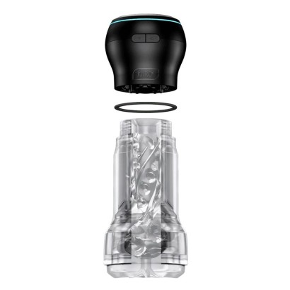 Набор PowerBlow & Feel Pocket Stroker Crystal: мастурбатор и интерактивная насадка