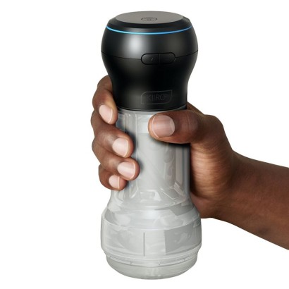 Набор PowerBlow & Feel Pocket Stroker Crystal: мастурбатор и интерактивная насадка